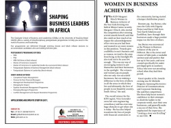 KZN Business Sense - WOMEN IN BUSINESS ACHIEVERS: Margaret Hirsch Woman in Business Achiever of the Year Gala Evening  