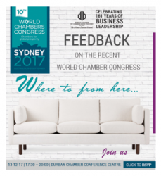 Durban Chamber - Feedback: World Chamber Congress - 13 December