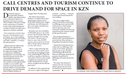 Xoli Shabalala:Tongaat Hulett Developments - Call Centres And Tourism To Drive Demand For Space In KZN