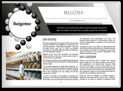 Belgotex - Brand DNA