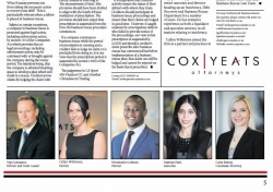 Thys Scheepers, Partner and Team Leader Callyn Wilkinson, Partner Nkosinathi Gobhozi, Partner Tasmiya Patel, Associate Carla Bishop, Candidate Attorney